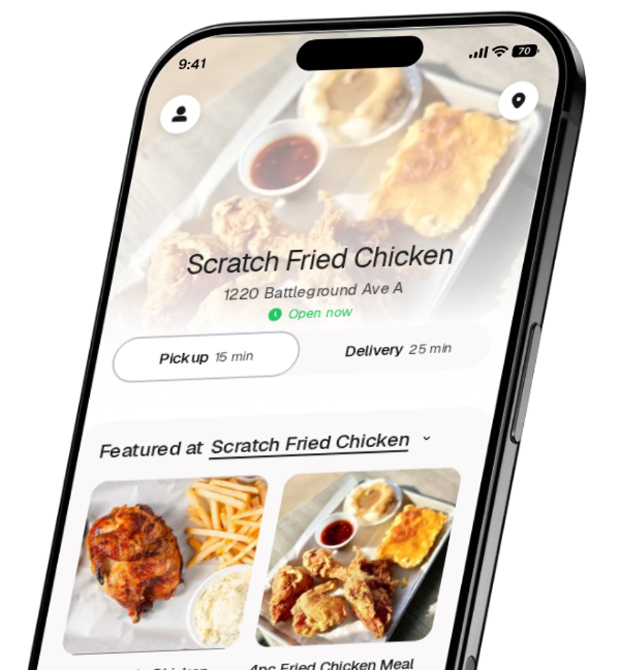 Scratch Fried Chicken app preview